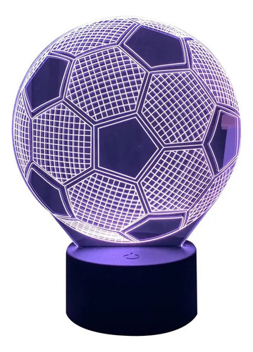 A Balón De Fútbol Infantil Con Luz Nocturna 3d Illusion