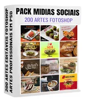 Comprar Pack 200 Artes Mídias Sociais Editáveis Photoshop