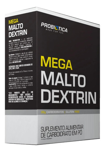 Mega Maltodextrin Probiótica 1kg Sabor Guaraná Com Açaí