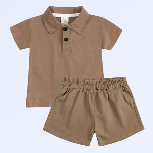 Polo Para Niños, Ropa De Bebé Con Solapa Y Manga Corta