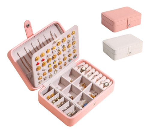 Imagen 5 de 9 de Caja Alhajero Organizador De Joyas Anillos Accesorios