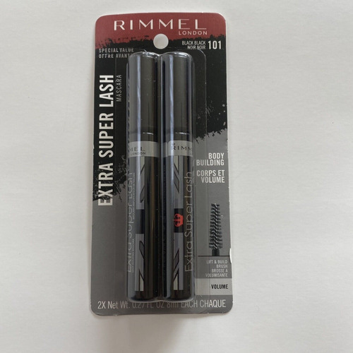 Rimmel London, Máscara Extra Super Lash, 101, cor preta