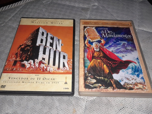 Dvd Ben Hur E Dez Mandamentos Charlton Helton Usado Original