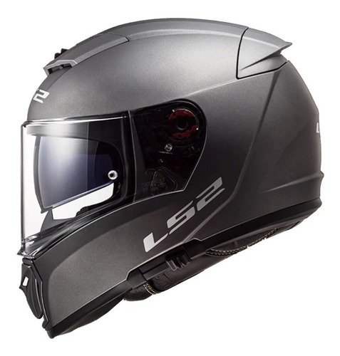 Imagen 3 de 3 de Casco Ls2 Breaker Solid Titanium Mate Integral Para Moto