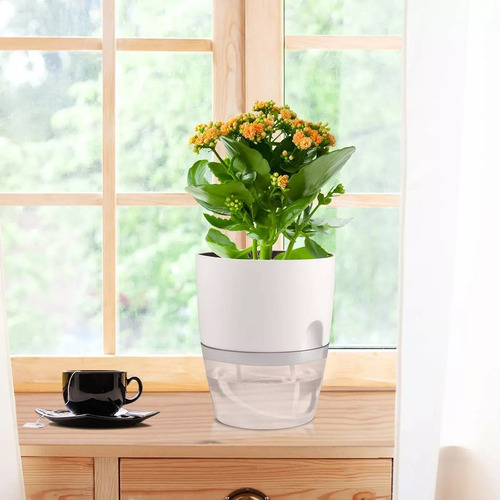 6 Macetas De Riego Automático Para Plantas Flores Jardin