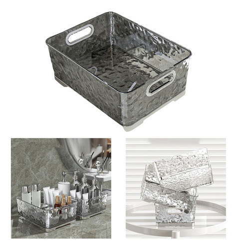 Para Caja Almacenamiento Cosméticos Caja Gris