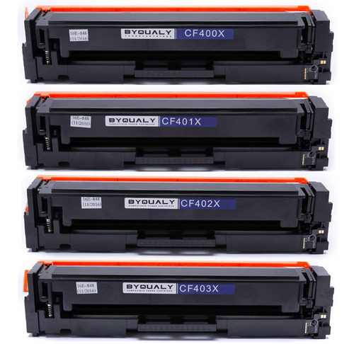 Kit 4 Toner Compatível Com M277 Cf400x Cf401x Cf402x Cf403x