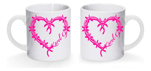 Tazon/taza /mug Karol G Corazon Rosado