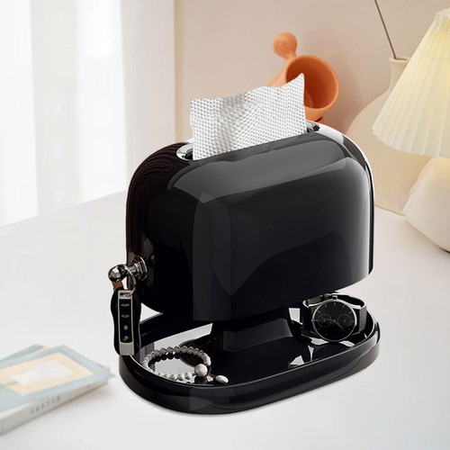 Cubierta De Caja De Papel De Seda Empotrada Negro