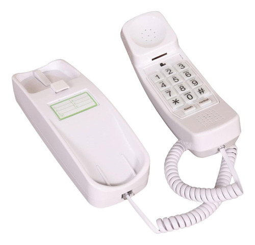 Trimline Dial En El Auricular Blanco