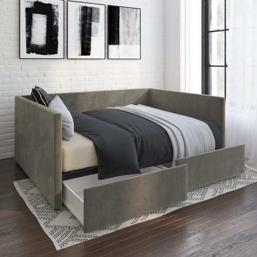 Dhp Sofa Cama Con Cajones, Matrimonial, Cama De Terciopelo G