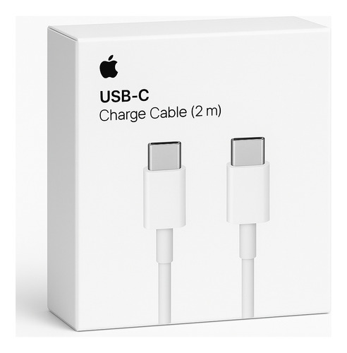 Cable 2 Metros Tipo C A C Iphone 15 16 Pro Max Original 14 Blanco