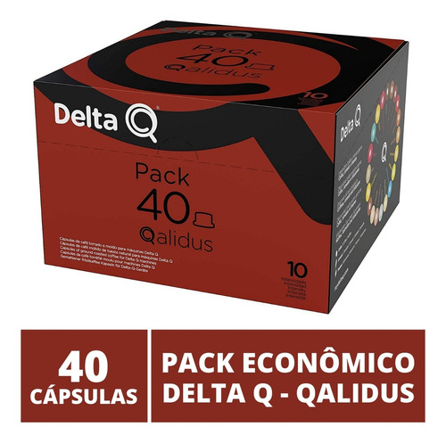 40 Cápsulas Delta Q, Pack Econômico, Qalidus, Int 10