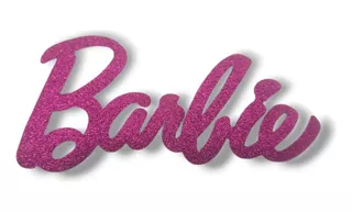 Barbie Parche Glitter Aplique Termoadhesivo 16 Cm