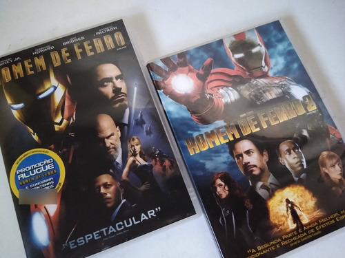 Dvd Homem De Ferro 1 E 2 - Marvel (Usado)