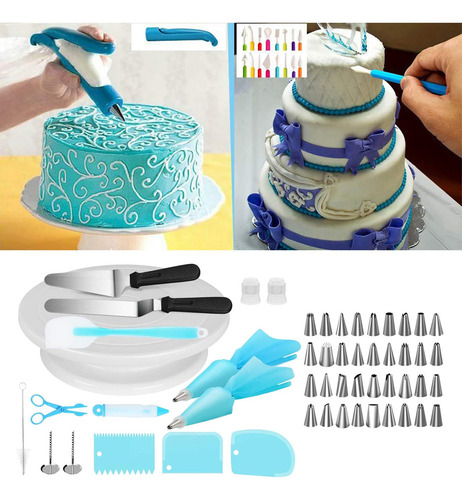 52 Piezas De De Decoración De Pasteles Con Acopladores,