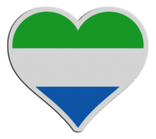 Parche Bandera Corazon Sierra Leona