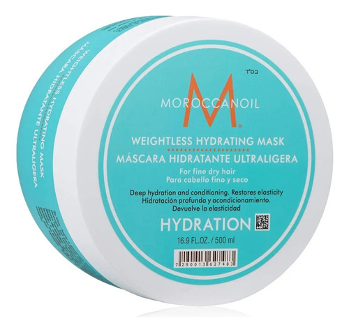 Máscara Hidratante Ultraligera Moroccanoil 500ml Hydration