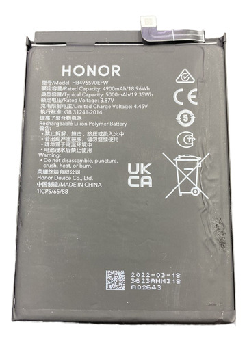 Batería Para Huawei Honor X7 Hb496590efw 100%original