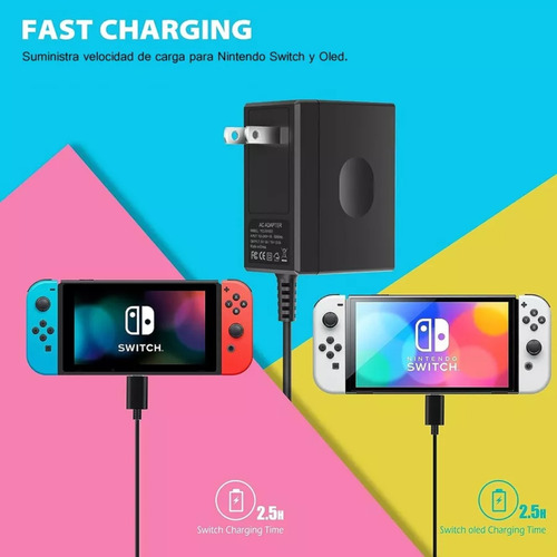 Adaptador Cargador Corriente Compatible Nintendo Switch Tv