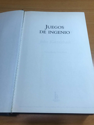 Libro Juegos De Ingenio John Katzenbach