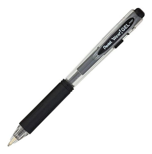 Pentel Wow! Gel Retractable Gel Pen 0.7mm Medium Line Black