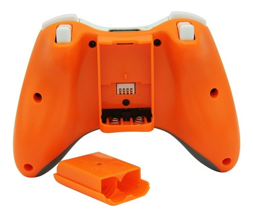 Joystick Inalambrico Xbox 360 Y Pc Receptor Usb Naranja