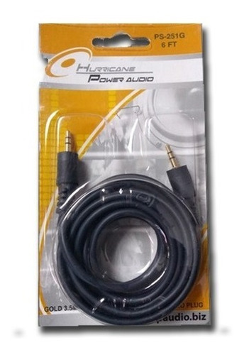 Cable Plug 3.5 A Plug 3,5 Stereo Punta Dorada 1,80metros