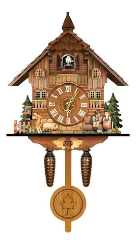 Reloj De Cuco De Madera Antiguo Reloj De Pared Decoración
