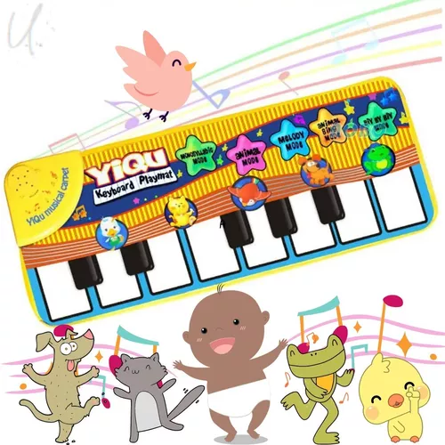 Piano Infantil Com Teclado Musical Divertido Sons De Animais - Cmz