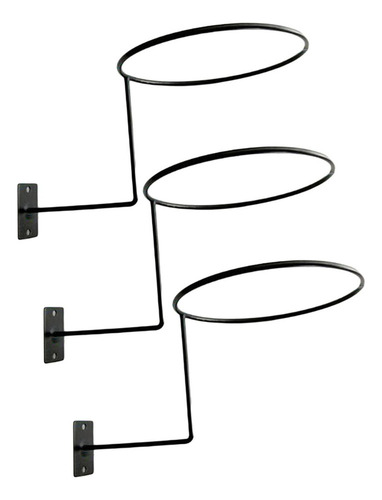 6pcs Soporte De Metal For Casco Soporte De Pared Sombrero