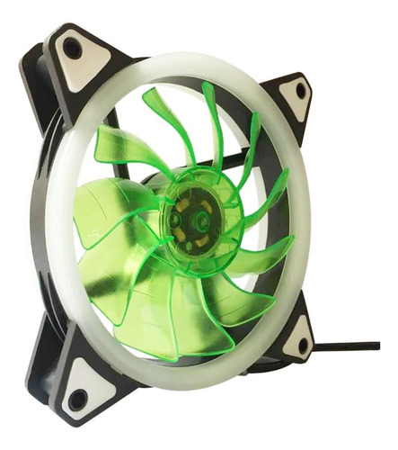 Fan Cooler Ventilador 12cm 12x12 Led Colores Pc Case Mdj
