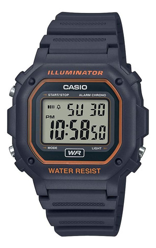 Casio F-108wh-8a2cf Reloj Iluminador De Cuarzo Negro Unisex