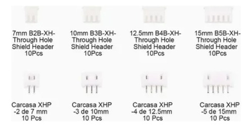Kit De Conector Jst-xh De 2/3/4/5 Pines, 2.0mm C/estuche