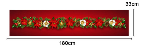 3 Paquete De 2-6 Caminos De Mesa Navideños, 180cmx33cm