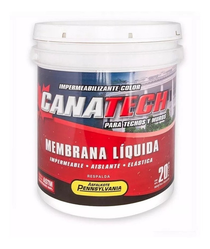 Membrana Liquida Canatech 20kgs + Bandeja + Rodillo + Pincel