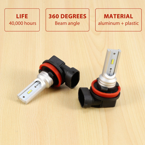 Bombilla Led Antiniebla H8 H11 H16, Color Blanco Frío 6500 K