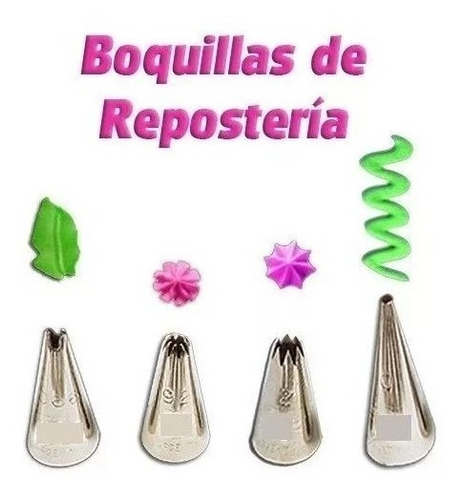 Imagen 3 de 7 de Set De 4 Boquillas, Cupla Y Manga Parpen