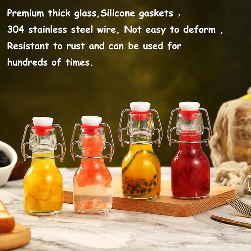 Versainsect Swing Top Glass Bottles,flip Top Mini Beer ...