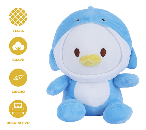 Miniso Peluche Disney Donald Disfrazado De Tiburón Felpa 22x