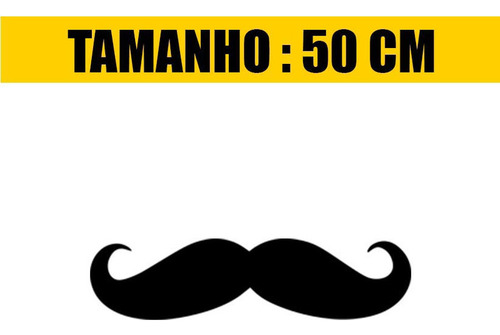 2 Pçs Adesivos Lateral Carro - Bigode Mustache