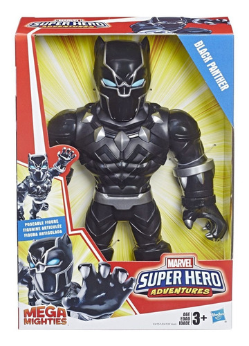 Figura De Black Panther Hasbro Super Hero Adventures Febo
