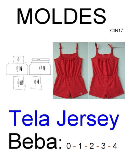 Molderia Industrial Mono De Beba En Tela Jersey