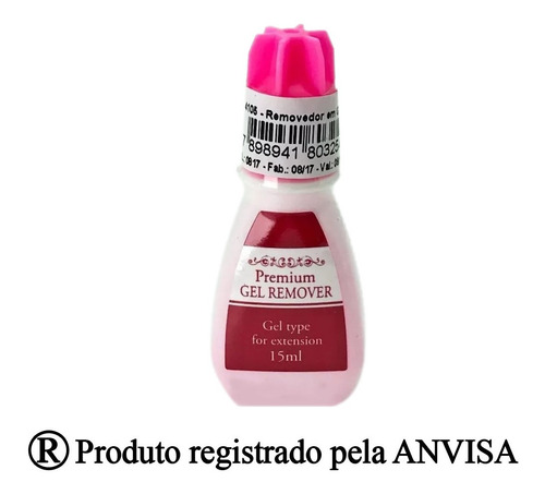Imagem 4 de 7 de Removedor Cola Alongamento Extensão Fio Cílio Gel Elite 15ml