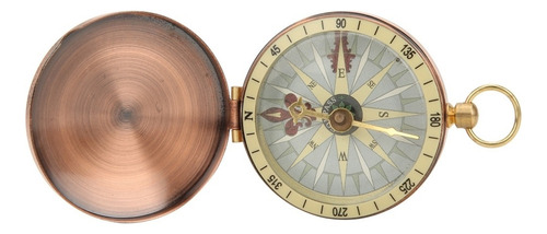 Portátil Vintage Retro Metal Cobre Flip Cubierta