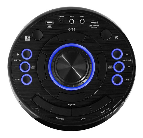 Imagen 2 de 10 de Parlante Bafle Noblex Mnt390 Torre Audio 4800w Bluetooth Usb