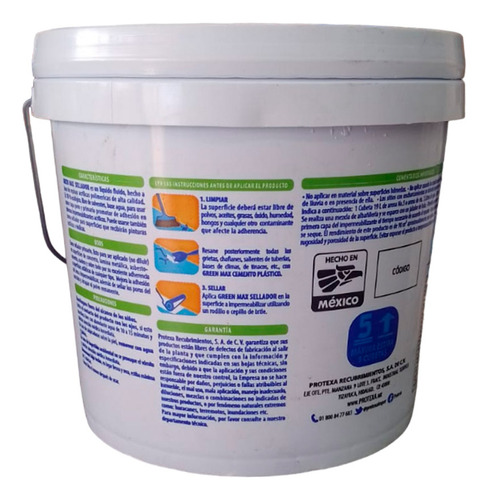 Sellador Para Concreto Acrílico Tapa Poros 3.7 Lts Green Max