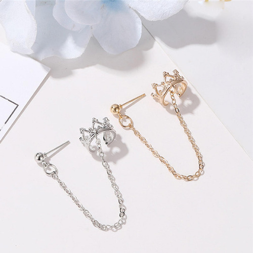 Pendientes De Cadena De 2 Piezas Pendientes De Oreja De Moda