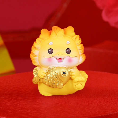 2 Figura De Dragón De Año Nuevo Chino, Mini Estilo D