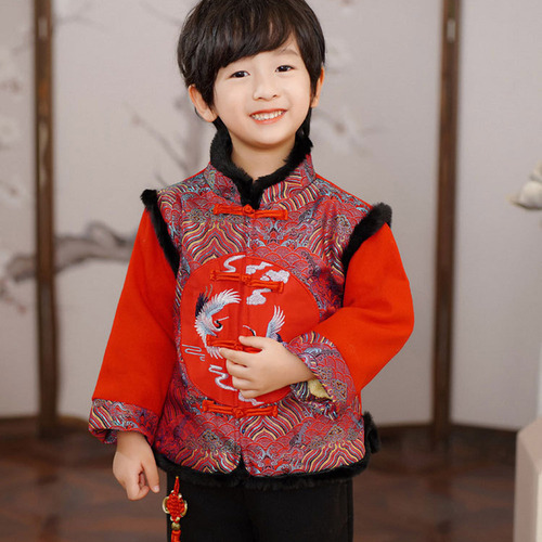 Traje Tang De Año Nuevo Chino Lunar Para Bebés Y Niños, Ropa